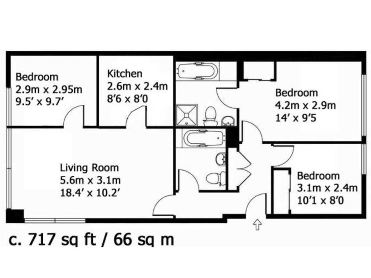 Superb Central Modern 3Bed 2Bath With Wifi, Trendy Fitzrovia W1 By Oxford Street Affable Informative Host 런던 외부 사진